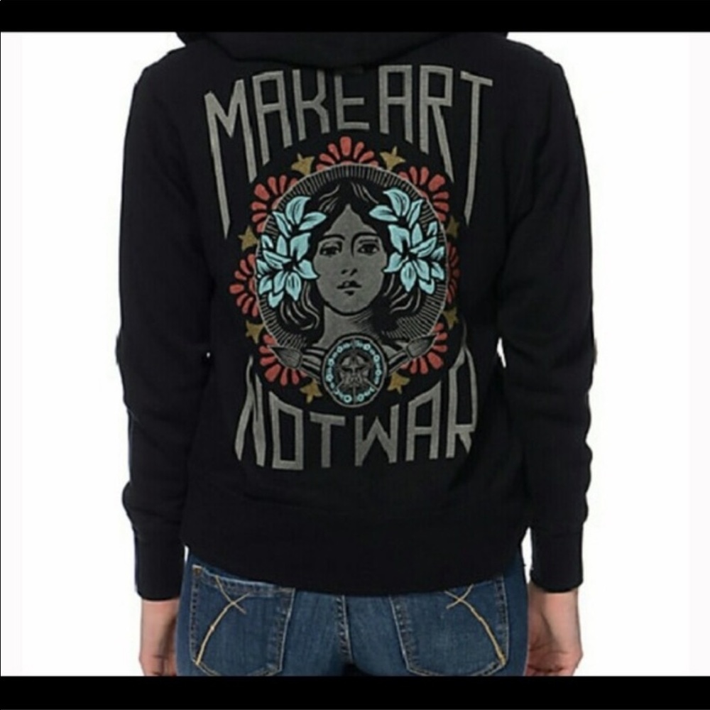 ISO in search of this Obey ‘make art not war’ zip up